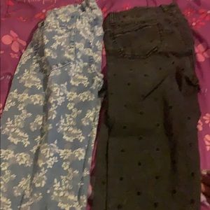 2 pair of girls jeans